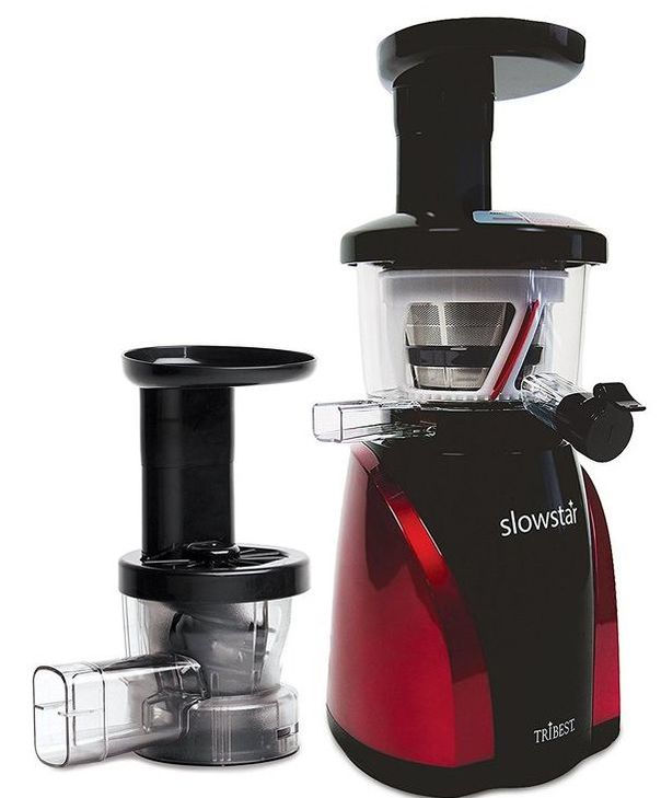 Tribest SW-2000-B Slowstar Vertical Slow Cold Press Juicer and Mincer
