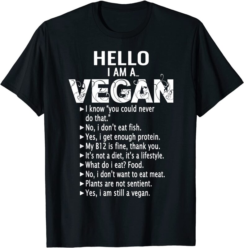 Hello I am A Vegan T-Shirt