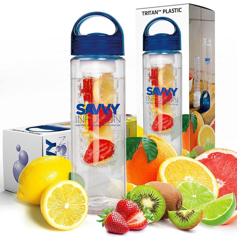 Savvy Infusion® Water Bottle - 24 Oz - Blue